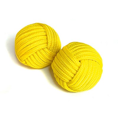 Chop Cup Balls (Yellow) by Stan Airey - Set of 2 (one magnetic and one non-magnetic)